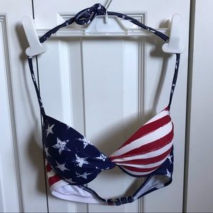 Xhilaration American Flag Bikini Top
